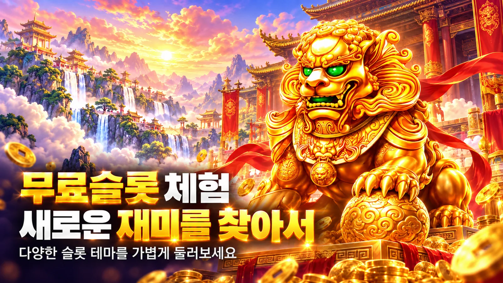 무료슬롯 체험 - 새로운 재미를 찾아서 (황금 사자 테마)